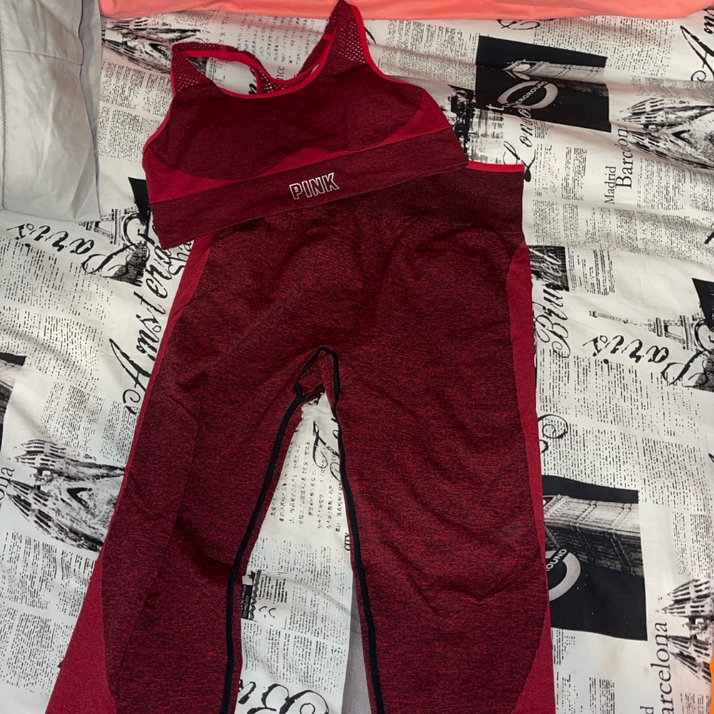 PINK seamless workout set